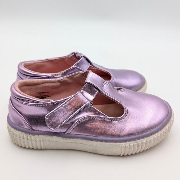 Tucker + Tate Tabitha Mary Jane Flat Girls Metallic Purple Size US10M EU27 - Picture 3 of 11